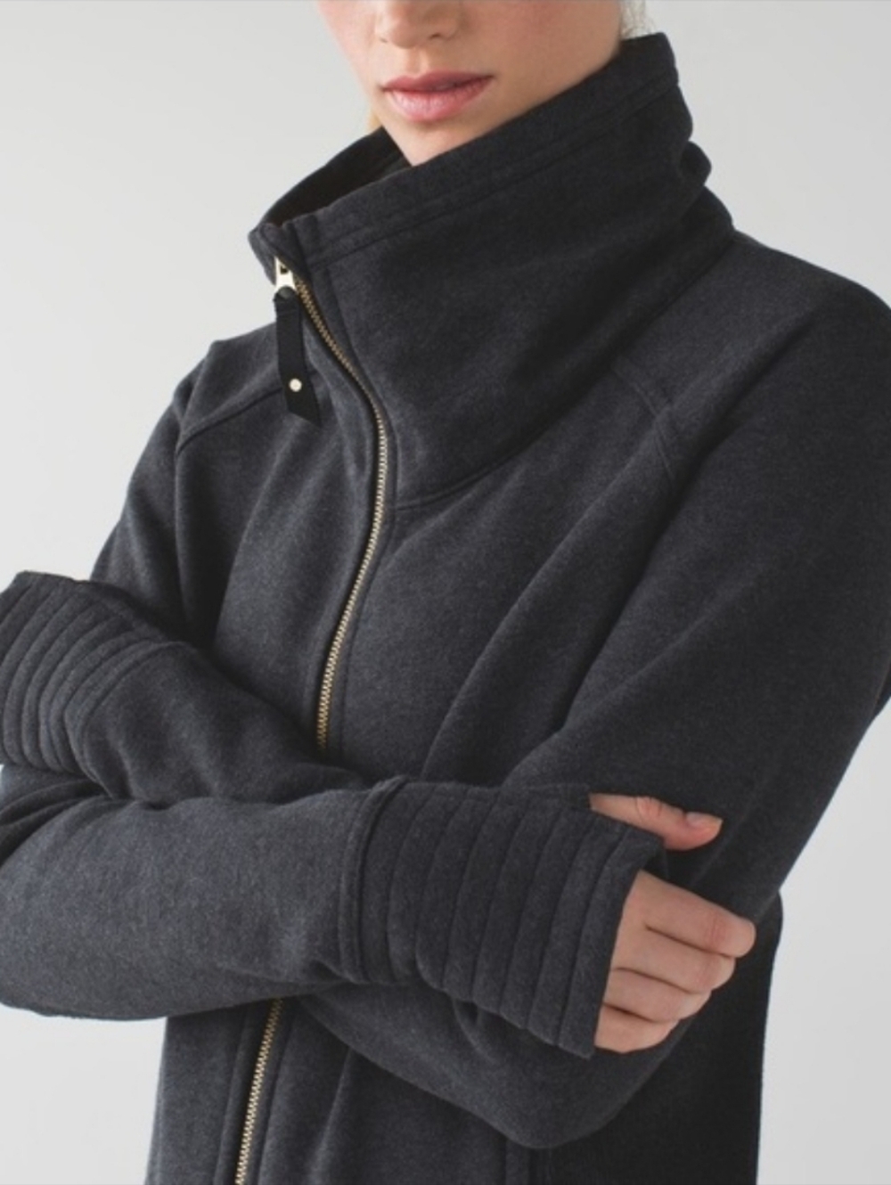 Lululemon Athletica Radiant Black Full-Zip Women's Jacket, Size 8